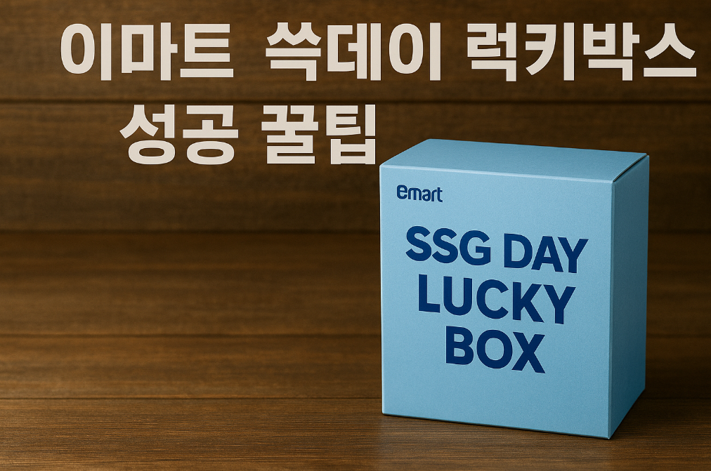이마트 쓱데이 럭키박스 100% 성공하는 꿀팁 대공개