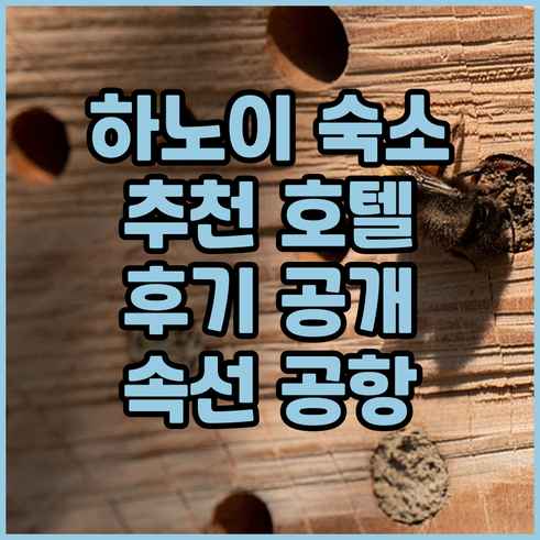 하노이 속선 공항 근처 호텔 어디가 