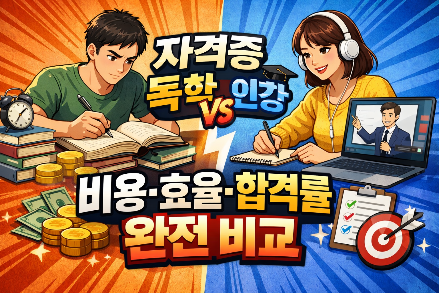 자격증 독학 vs 인강