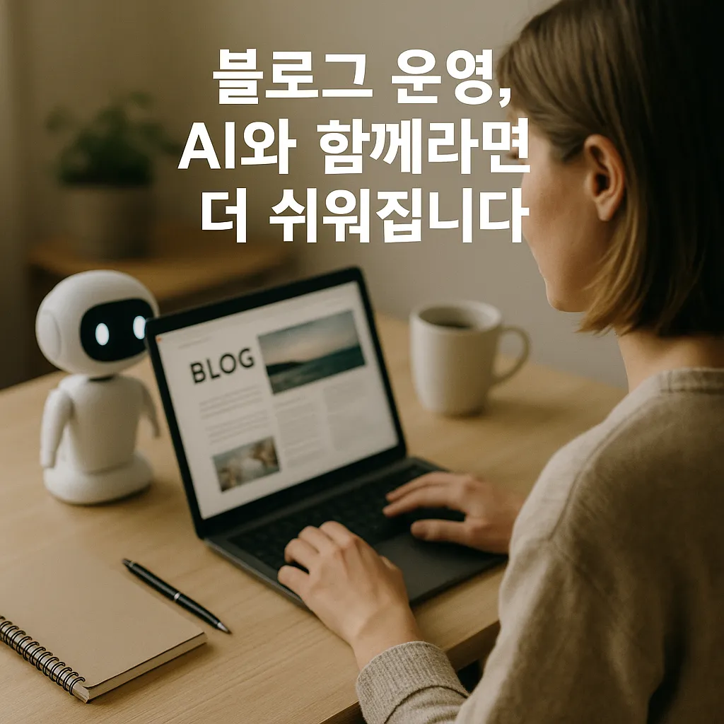 블로그 운영, AI와 함께라면 더 쉬워집니다