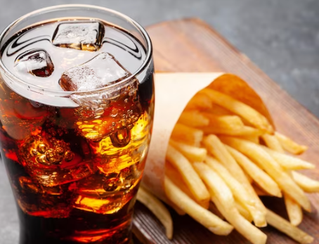 감자튀김과 콜라