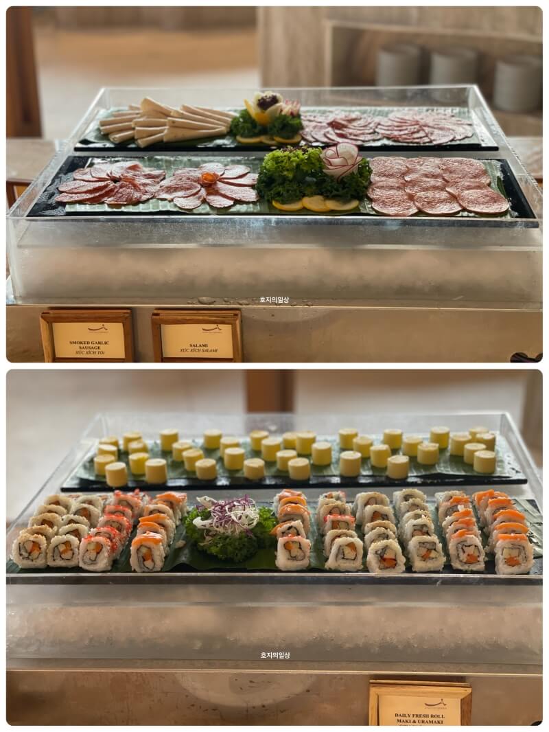 나트랑 아나만다라 올인클루 조식 - 햄&버터&롤