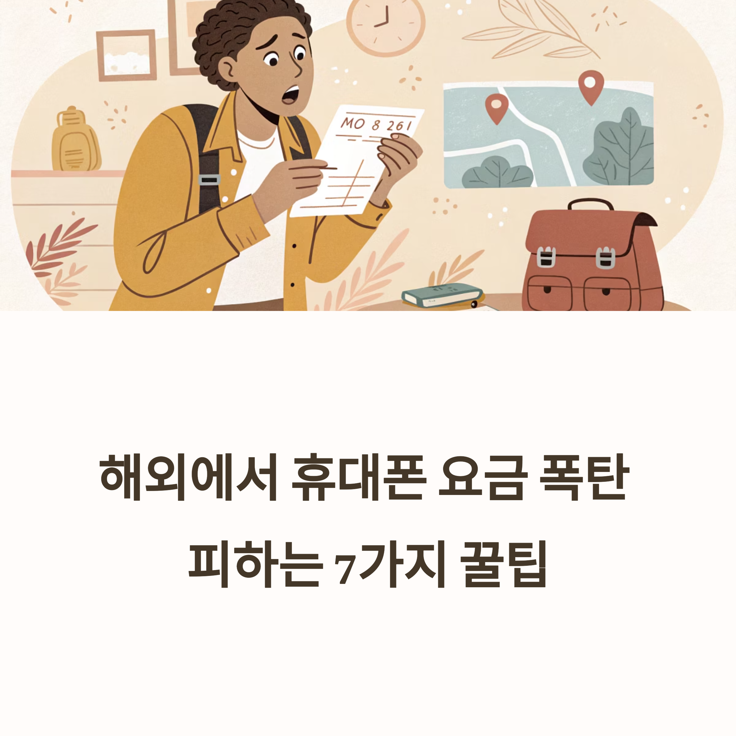 해외에서 휴대폰 요금 폭탄 피하는 법