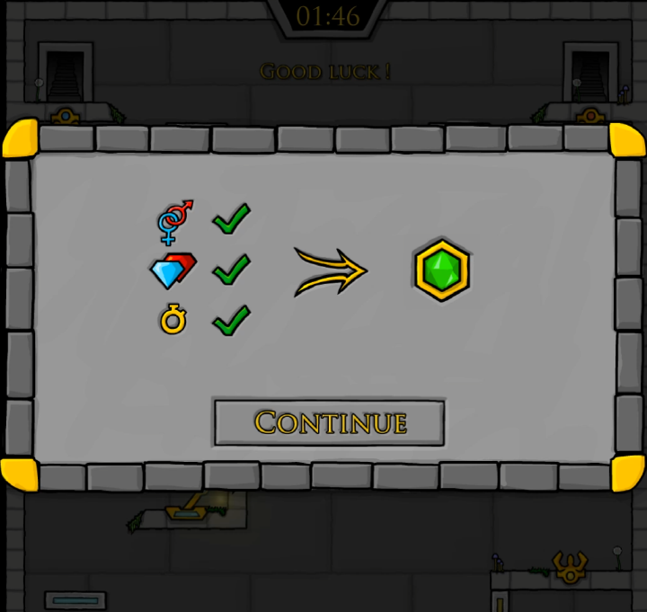 파이어보이-앤-워터걸6-페어리테일즈-게임하기-종료-화면