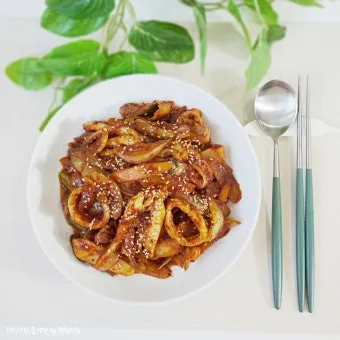 오징어 볶음 맛있게 만드는법과 밥도둑 레시피_5