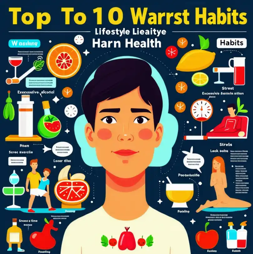 건강을 해치는 최악의 생활 습관 10가지