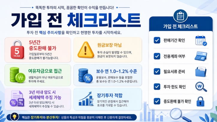 국민참여형 국민성장펀드 가입기간 혜택 투자위험 핵심정리