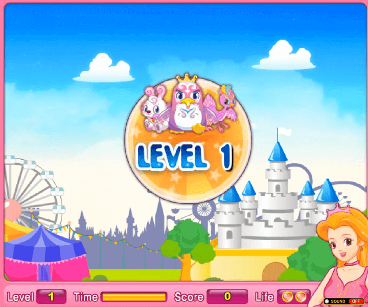 서커스-줄타기-쥬니어네이버-플래시게임-시작-화면