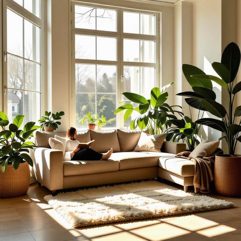 자연광이 집에서 기분에 미치는 영향