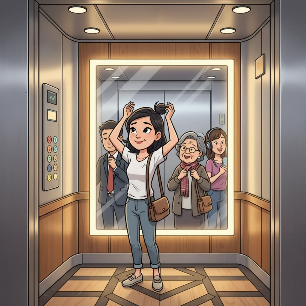 엘리베이터 거울이 제공하는 범죄 예방..