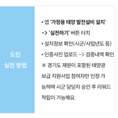 기후행동 실천 항목 15가지 가정용 태양광 발전설비 설치