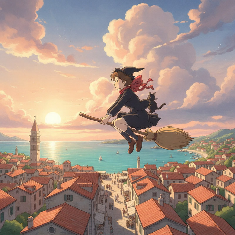 미야자키 하야오 감독 마녀 배달부 키키