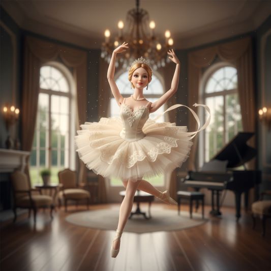 우아한-동작의-발레리나-인형