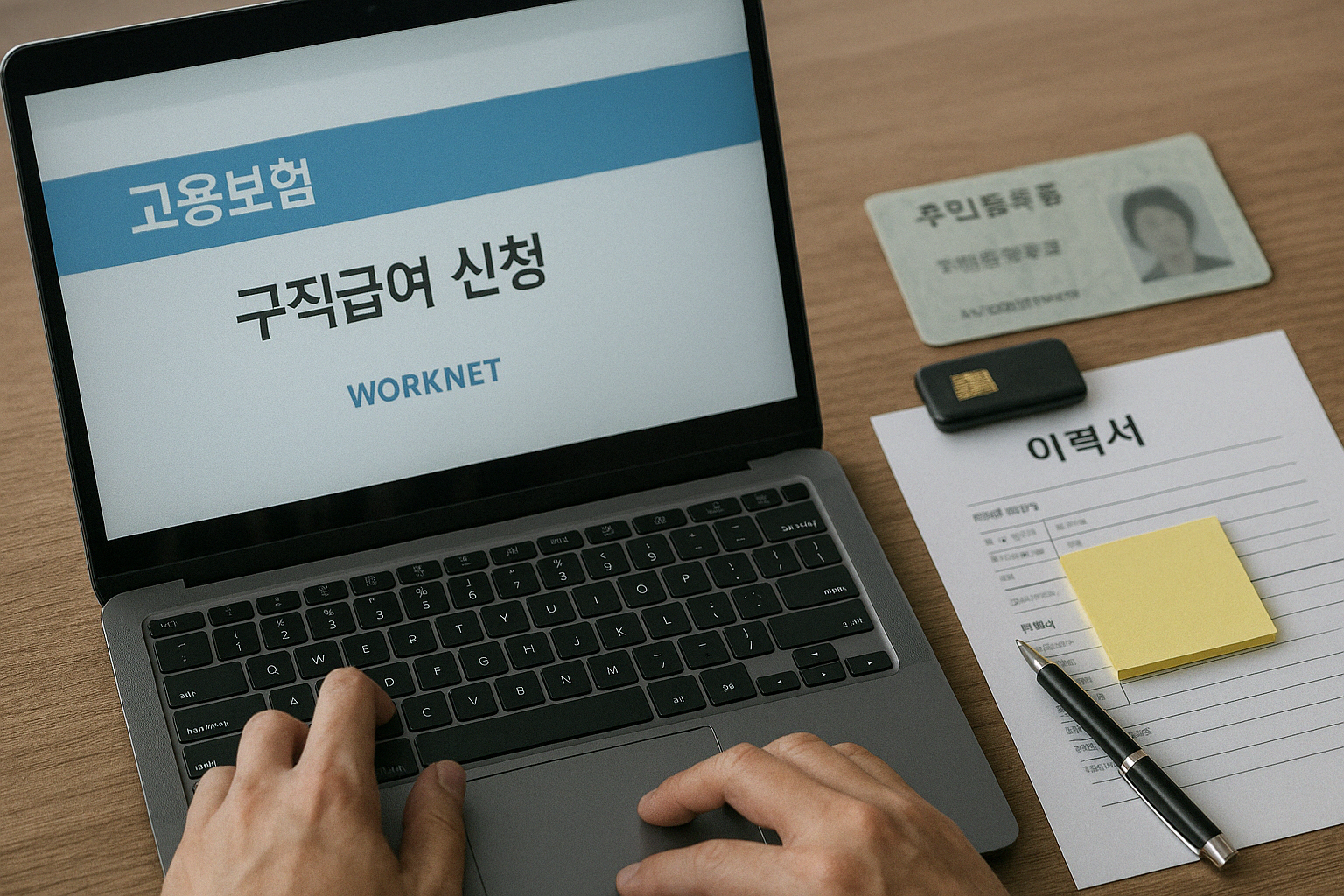 실업급여 신청 관련 사진