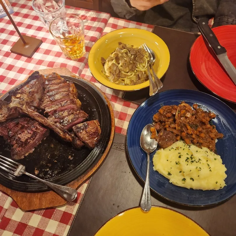 티본스테이크-트러플파스타