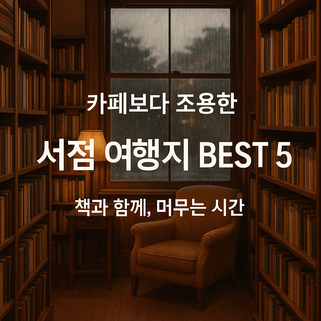 카페보다 조용한 서점형 공간 관련 사진