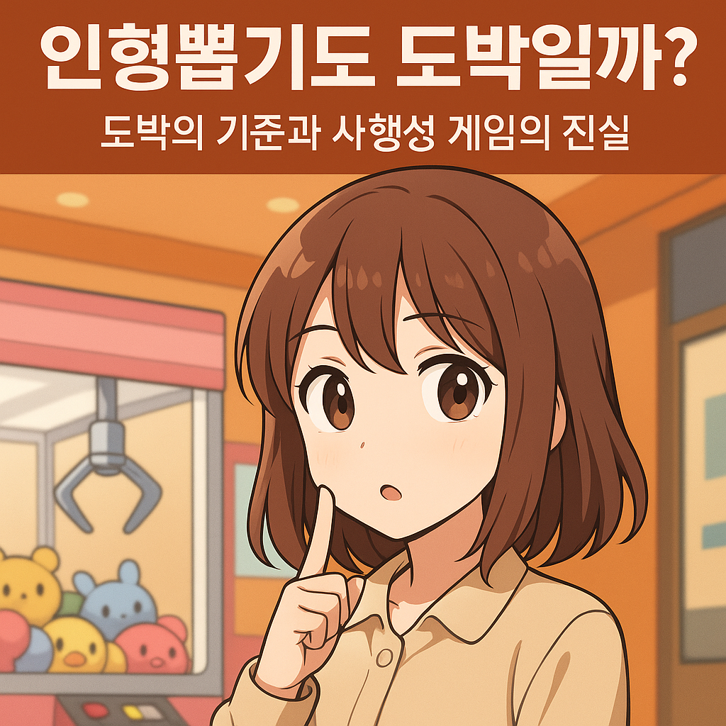 인형뽑기도 도박일까? 도박의 기준과 사행성 게임의 진실