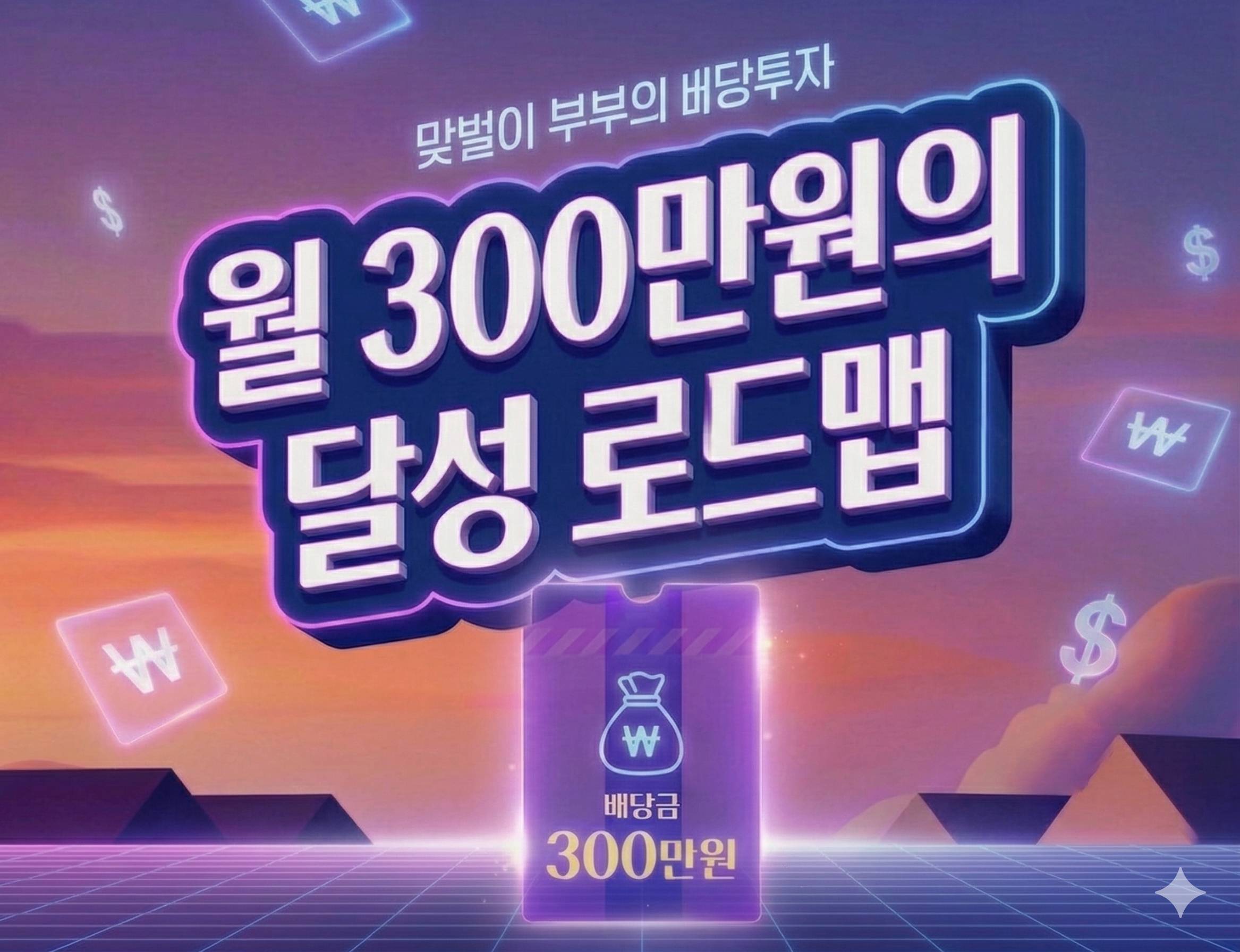 맞벌이부부의 배당투자 월 300만원 달성 로드맵