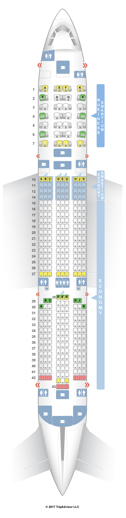 아시아나-A350-900 좌석