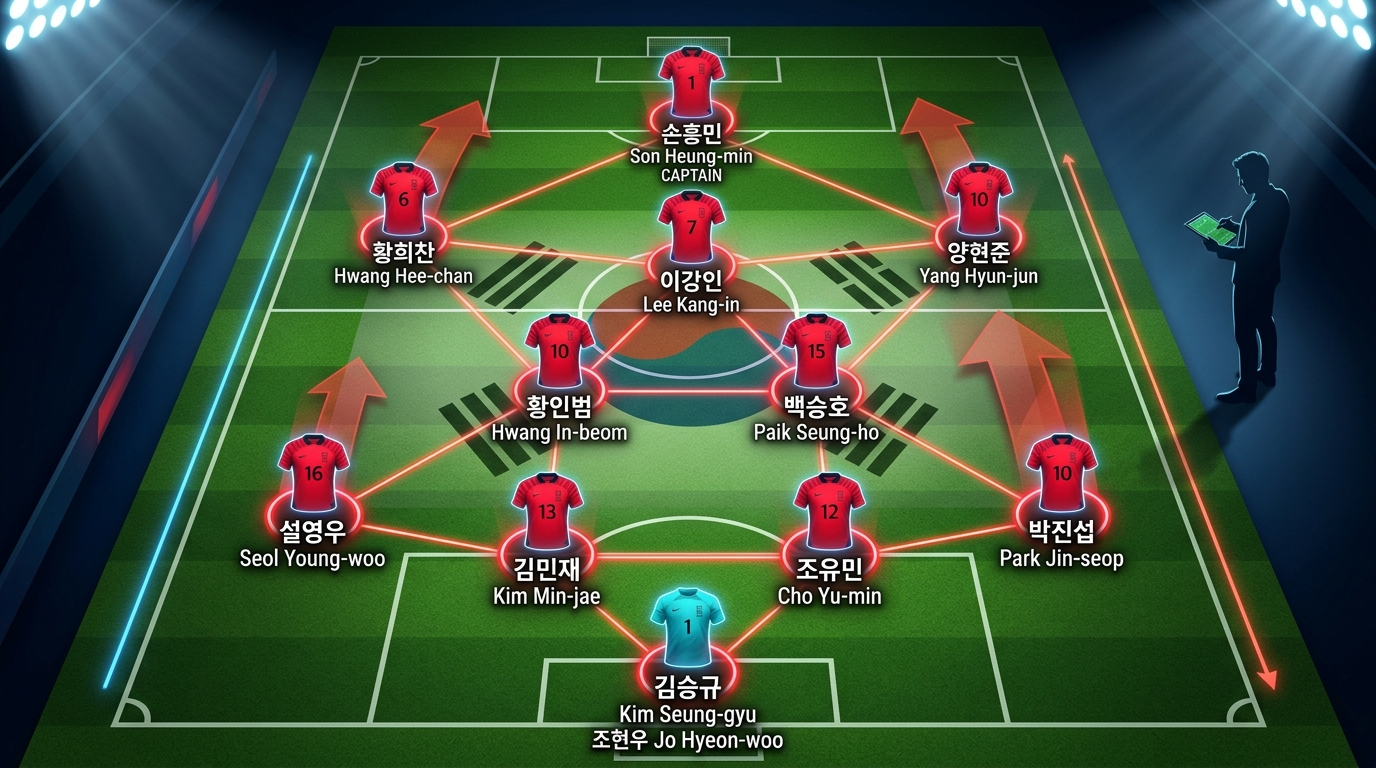 2026 월드컵 한국 vs 체코 전 한국 라인업