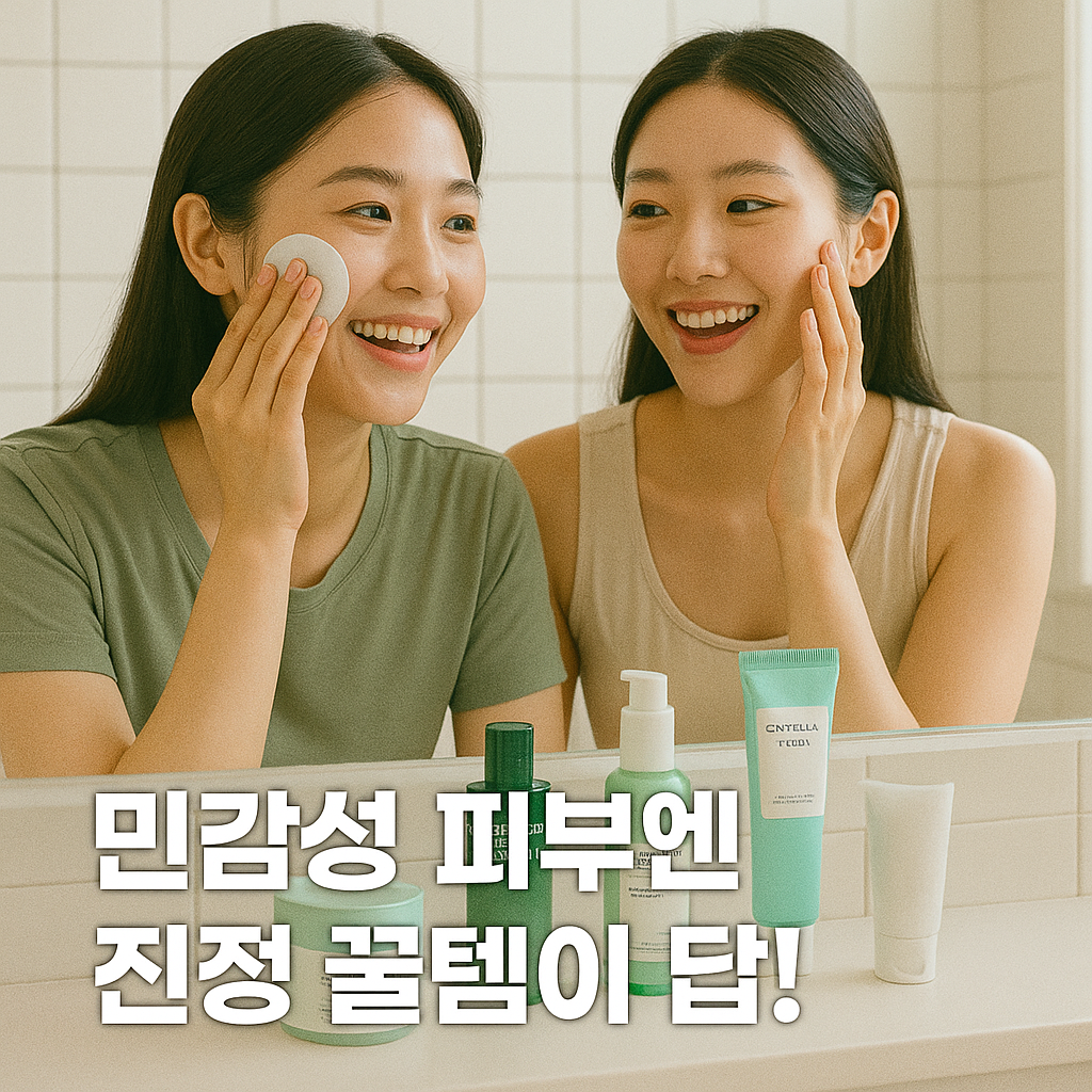 민감성 피부엔 가성비 짱인 꿀템이 답