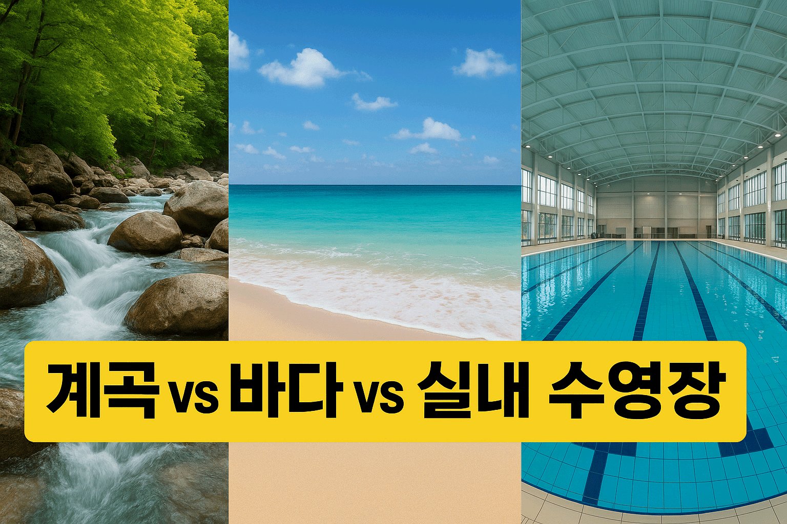 계곡 vs 바다 vs 실내 수영장, 피서지 완벽 비교!