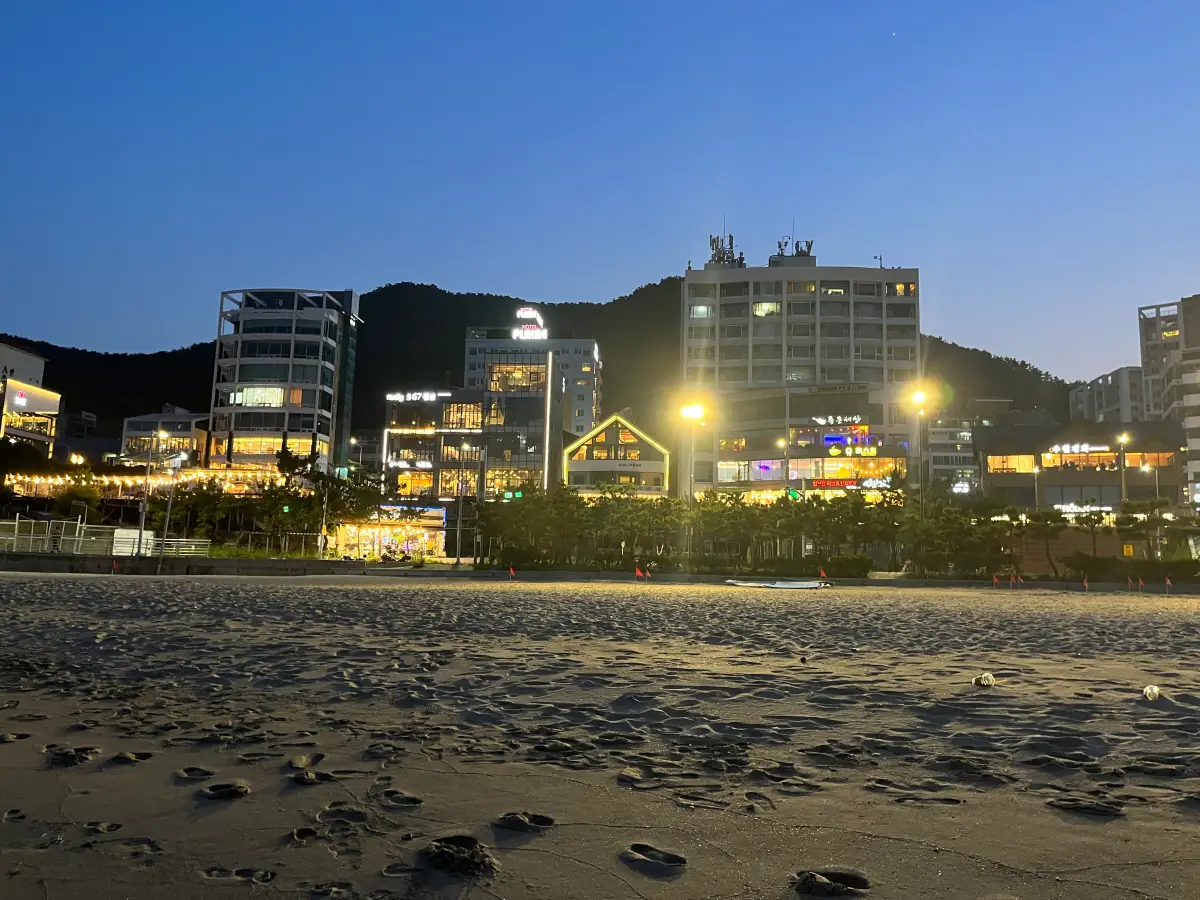 송정-바다-야경-사진3