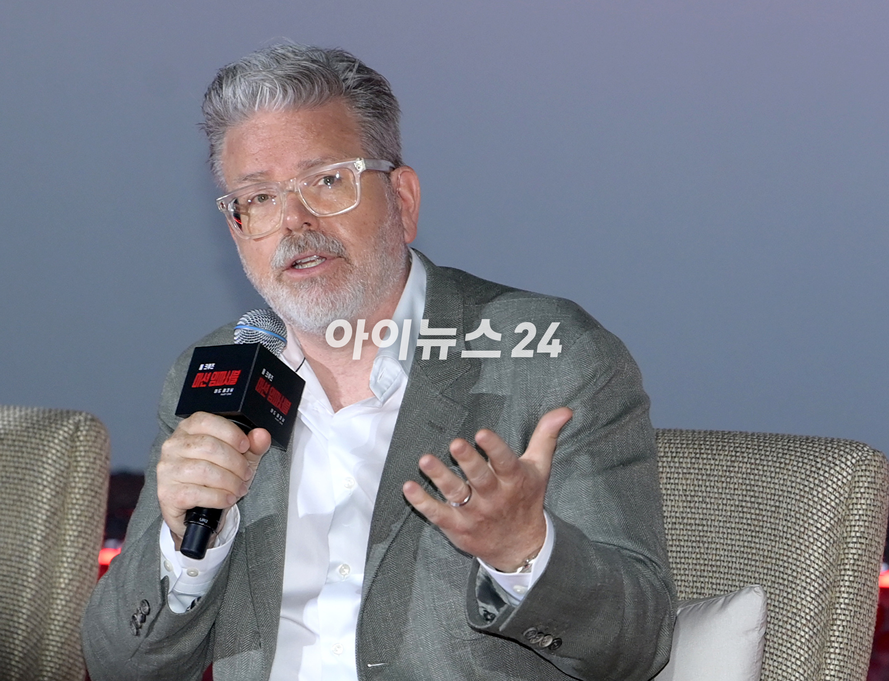 29일 오후 서울 송파구 롯데월드타워에서 진행된 영화 '미션 임파서블: 데드 레코닝 파트 원'(감독 크리스토퍼 맥쿼리) 내한 기자간담회에 참석하고 있다. [사진=정소희 기자]