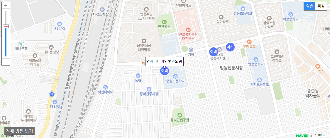대전 이비인후과 일요일 진료 언제나이비인후과의원