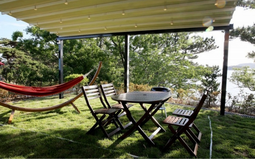 카라반 야외테라스