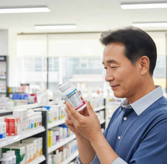 오메가3 고르는 이미지