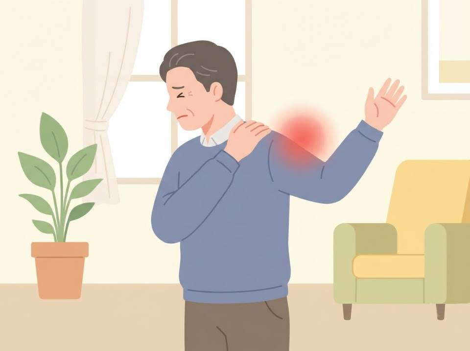 어깨 통증 원인 구분 일러스트
