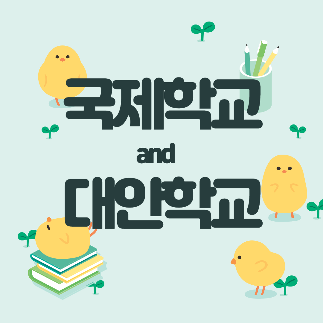 국제학교 and 대안학교