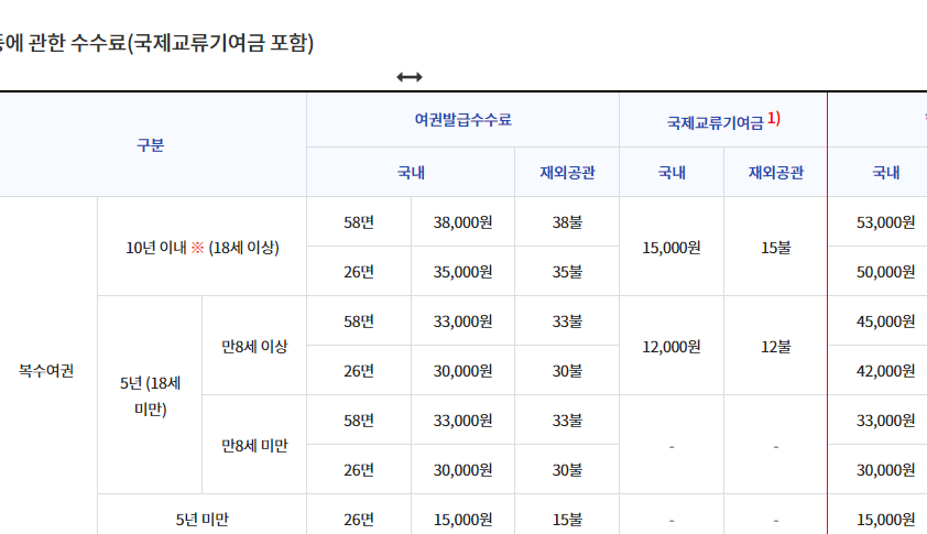 여권사진 사이즈