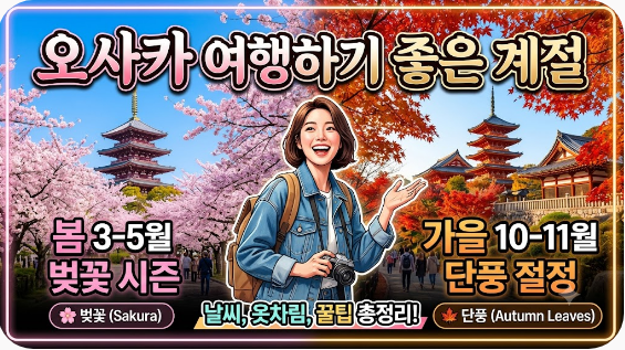 오사카 여행하기 좋은 계절