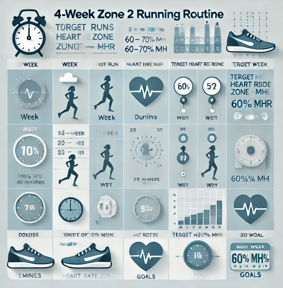 zone2 러닝 4주 루틴 관련 사진