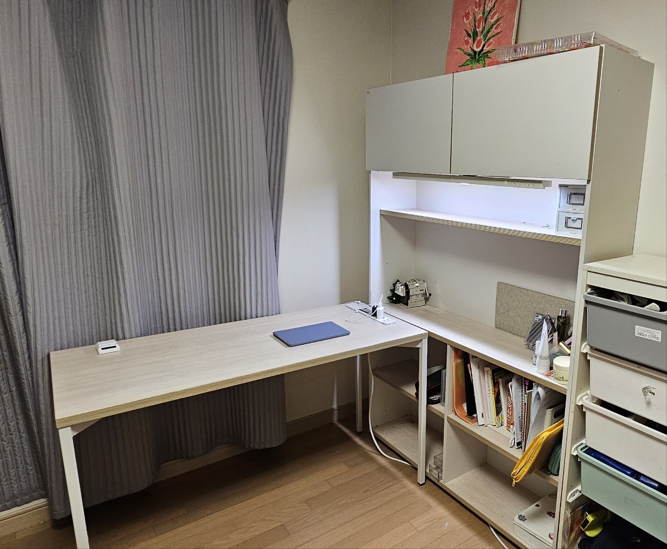 미니멀라이프 새학기 여학생 책상 추천 및 사용후기: 데스커