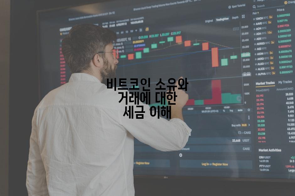 비트코인 소유와 거래에 대한 세금 이해