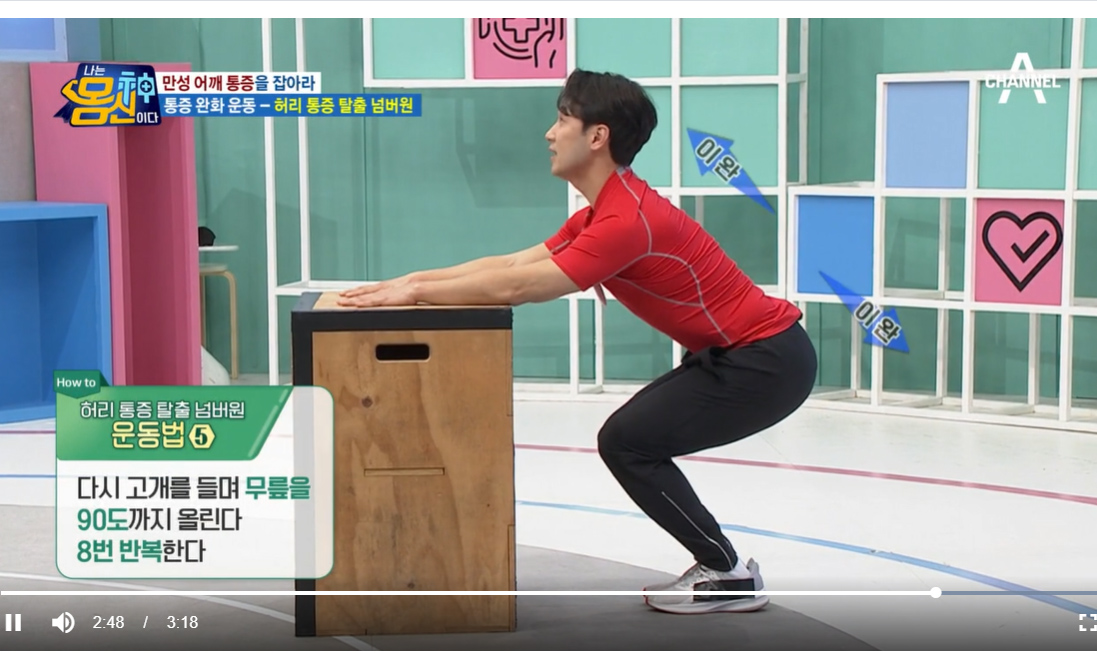 허리아플때 운동법