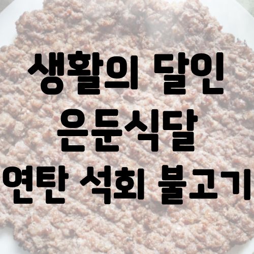 생활의 달인 은둔식달 연탄 석회 불고기