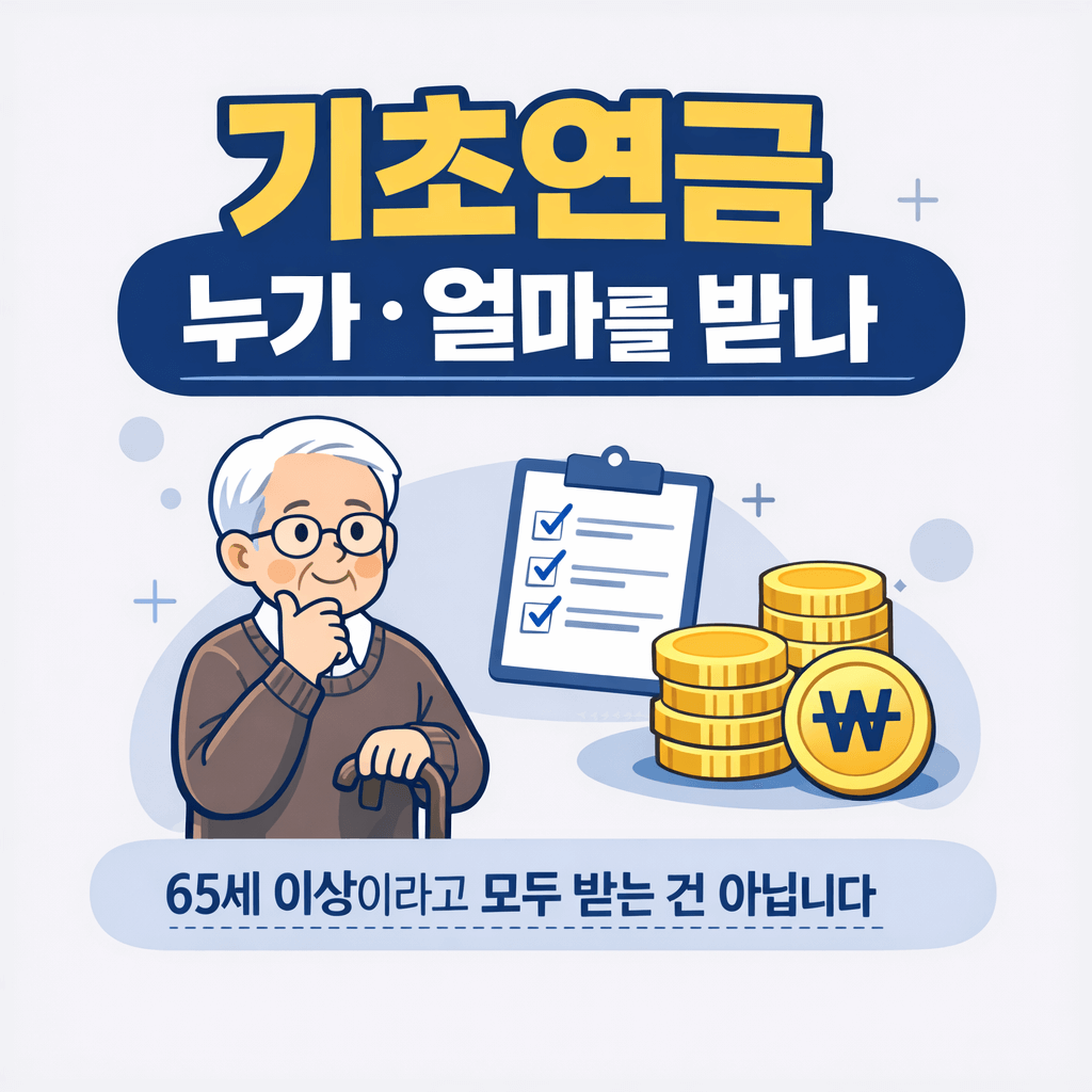 기초연금 수급 기준과 실제 지급액-썸네일