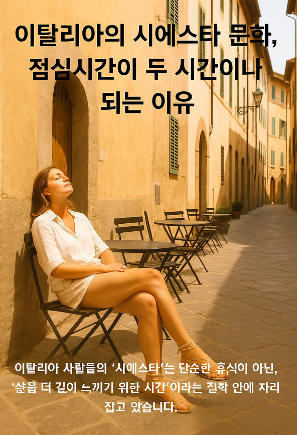 이탈리아의 시에스타 문화, 점심시간이 두 시간이나 되는 이유