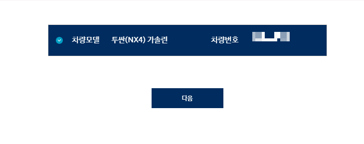 블루핸즈 정비예약 - 차종선택