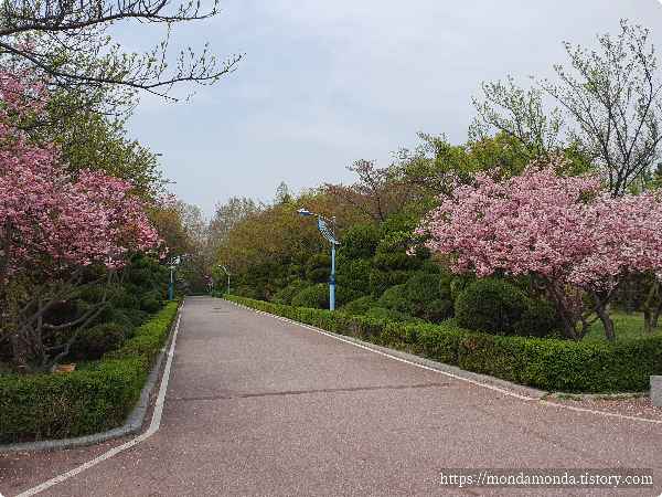 수봉공원 망배단 가는길