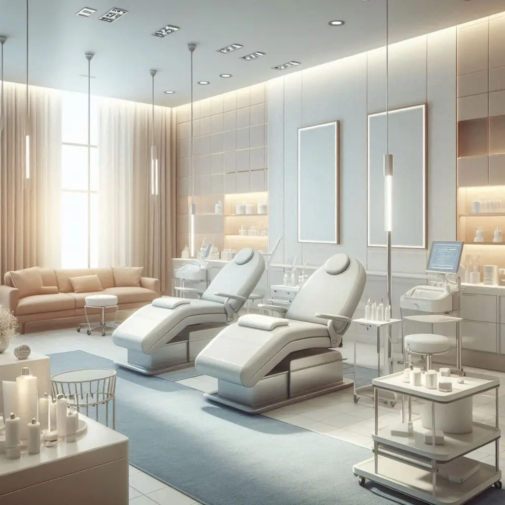 피부,체형관리 샵 배경