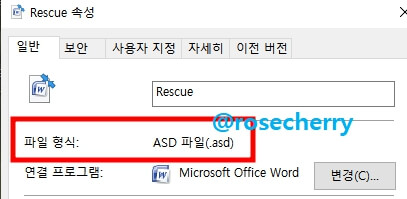 rescue-제목의-asd파일-속성이다