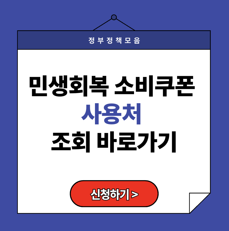 2025 민생회복 소비쿠폰 사용처 조회, 소비쿠폰 놓치지 않기 위한 5가지