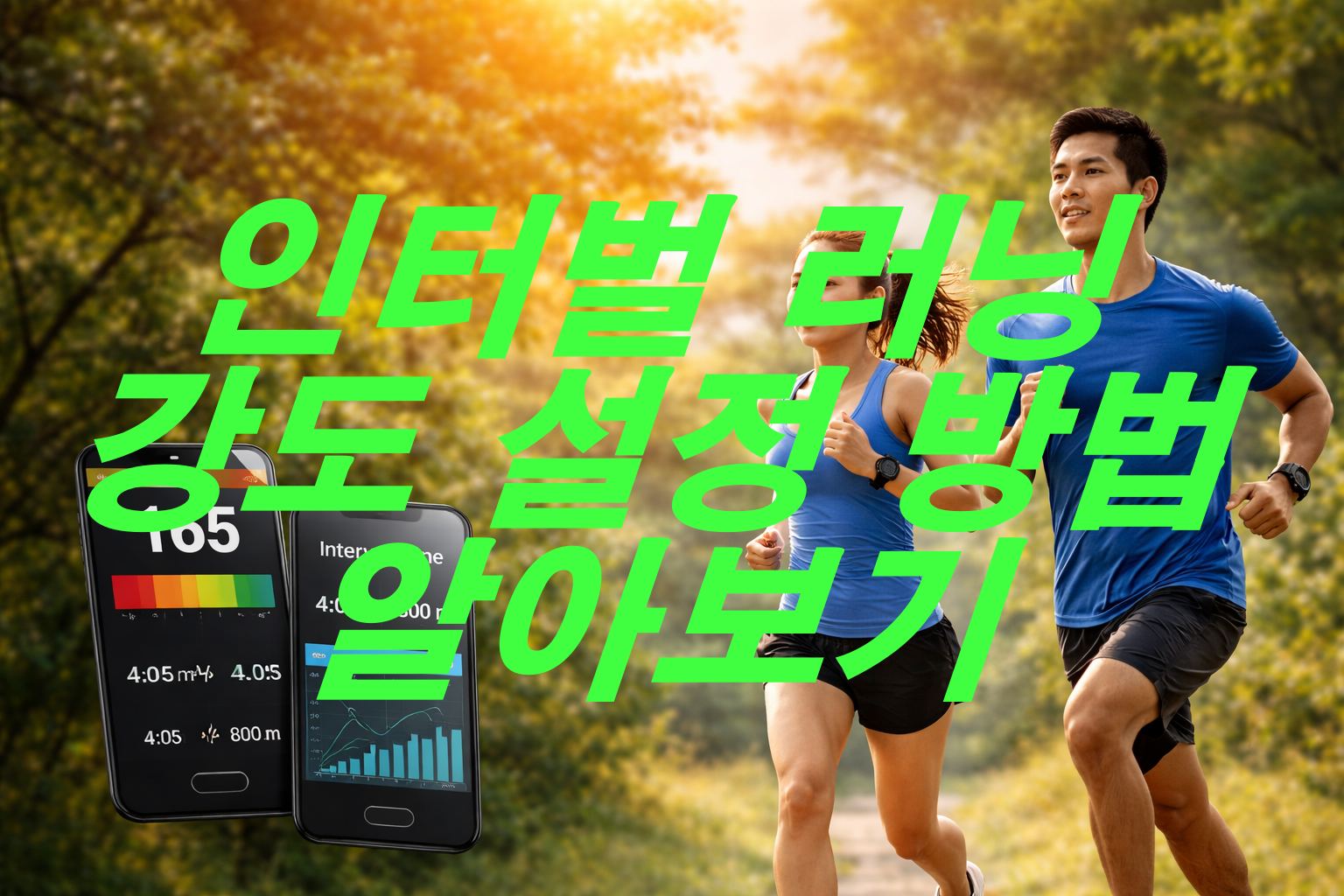 인터벌 러닝 강도 설정 방법 알아보기