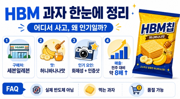 젠슨 황 과자 HBM 과자 정보 구입방법
