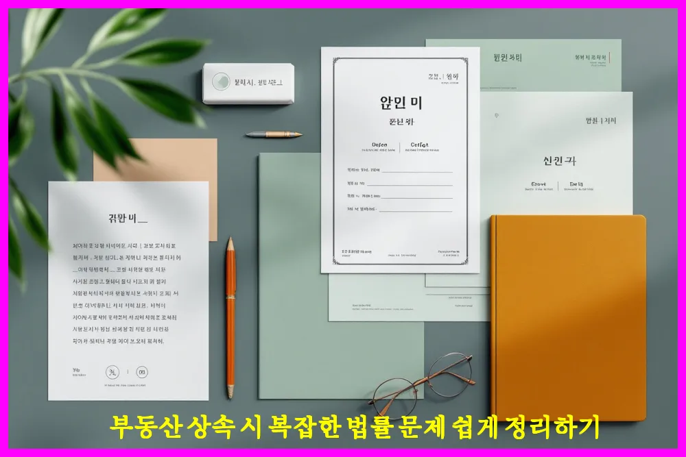 부동산 상속 시 복잡한 법률 문제 쉽게 정리하기